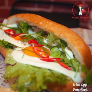 Bánh mì opla - Fried Egg Pate Pork