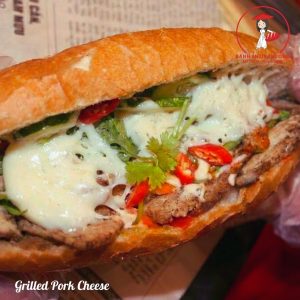 Bánh mì heo nướng phô mai - Grilled Pork Cheese